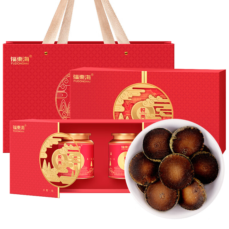 福东海(FU DONG HAI)化橘红黑片礼盒 600克(单位:盒)