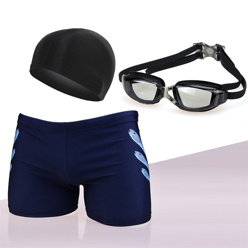 潮男时尚男士泳裤闪电客平角温泉大码专业游泳裤套装泳衣学生游泳装备