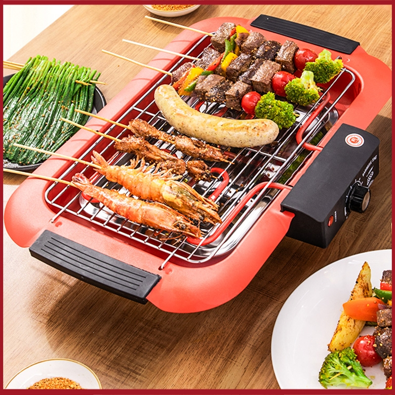 时光旧巷电烧烤炉家用电烤室内烧烤架电烤盘烤肉烤串炉