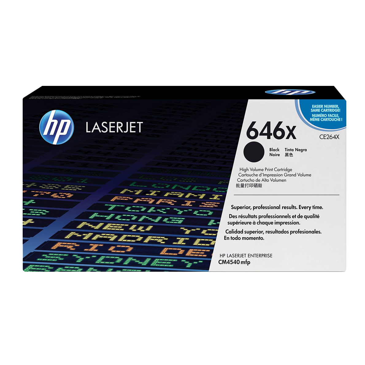 惠普(HP)CE264X 大容量黑色硒鼓 646X(适用Color LaserJet CM4540)高清大图