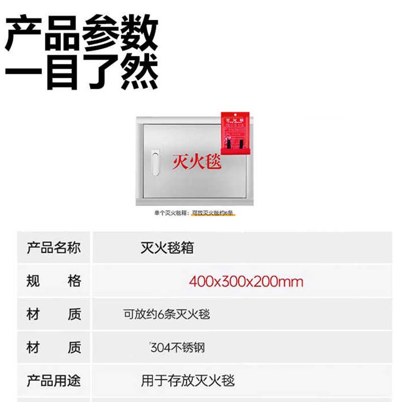 鑫睿辉 灭火毯箱 400*300*200mm 台高清大图