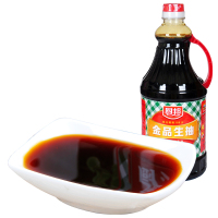 免邮酱油 厨邦金品生抽1.25L瓶装 黄豆酱油 酿造酱油豆油 鲜味生抽 厨房调味品调料 凉拌菜炒菜烹饪料 火锅蘸料