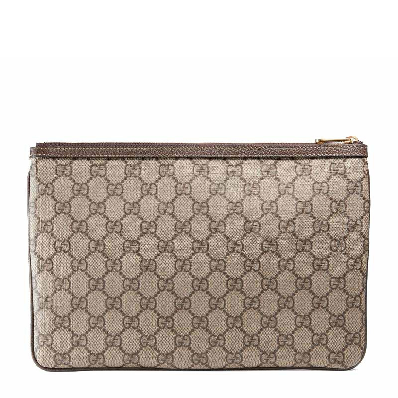 [优享]GUCCI 古驰 女士卡其色高级人造帆布手拿包 517551-96IWS-8745