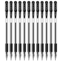 得力6600ES中性笔0.5mm(黑/红/蓝/墨蓝)四色可选 12支装