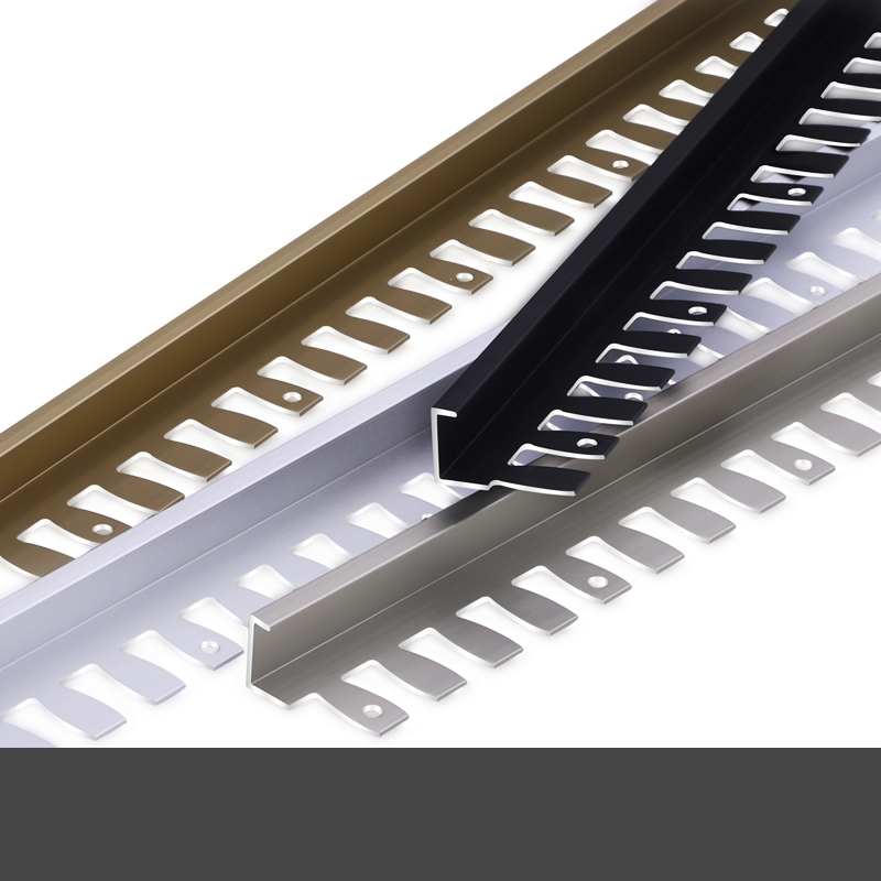 古达铝合金木地板收边条瓷砖收口条过门石压条直角包边条极窄边封边条