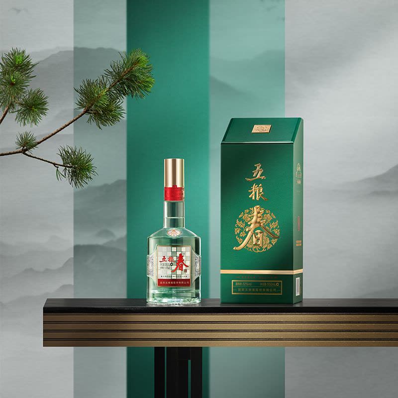 五粮液(WULIANGYE)五粮春二代菁萃版52度浓香型白酒550ml【价格图片品牌