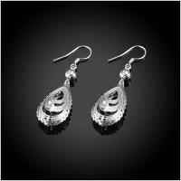 E072 Silver Earrings 925纯银耳环日韩耳钉女气质长款简约防过敏送女朋友七夕情人节礼物