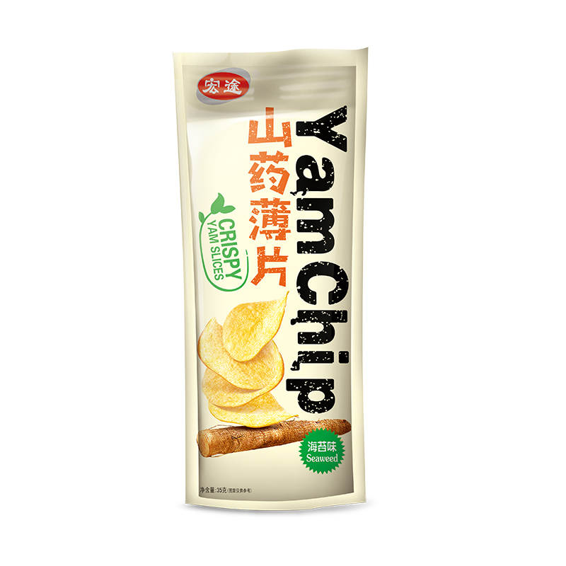 宏途山药薄片海苔味128g 网红山药片薯片