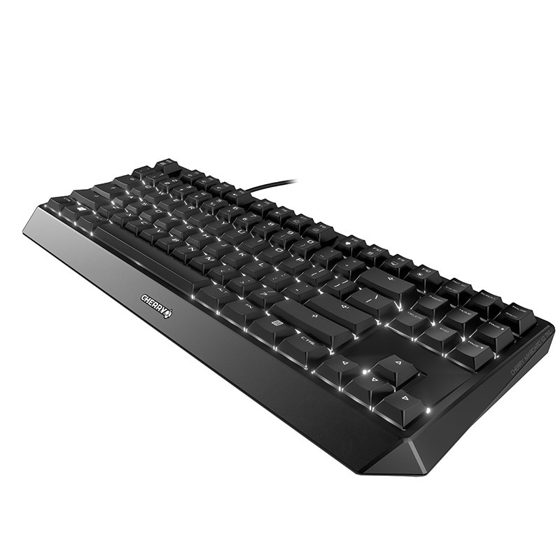 樱桃(CHERRY)MX Board 1.0 TKL G80-3811LYAEU-2黑色红轴 背光游戏机械键盘绝地求