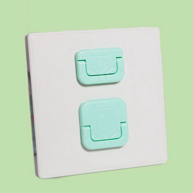 白色2脚3脚各5个电源开关插座保护套儿童防触电宝宝安全塞插头插孔