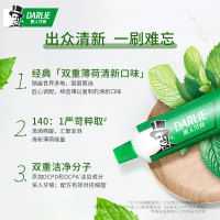 黑人(DARLIE)双重薄荷牙膏225g*2+漱口水500ml 薄荷口味 清新口气 除异味 减少细菌滋生 孕妇可用