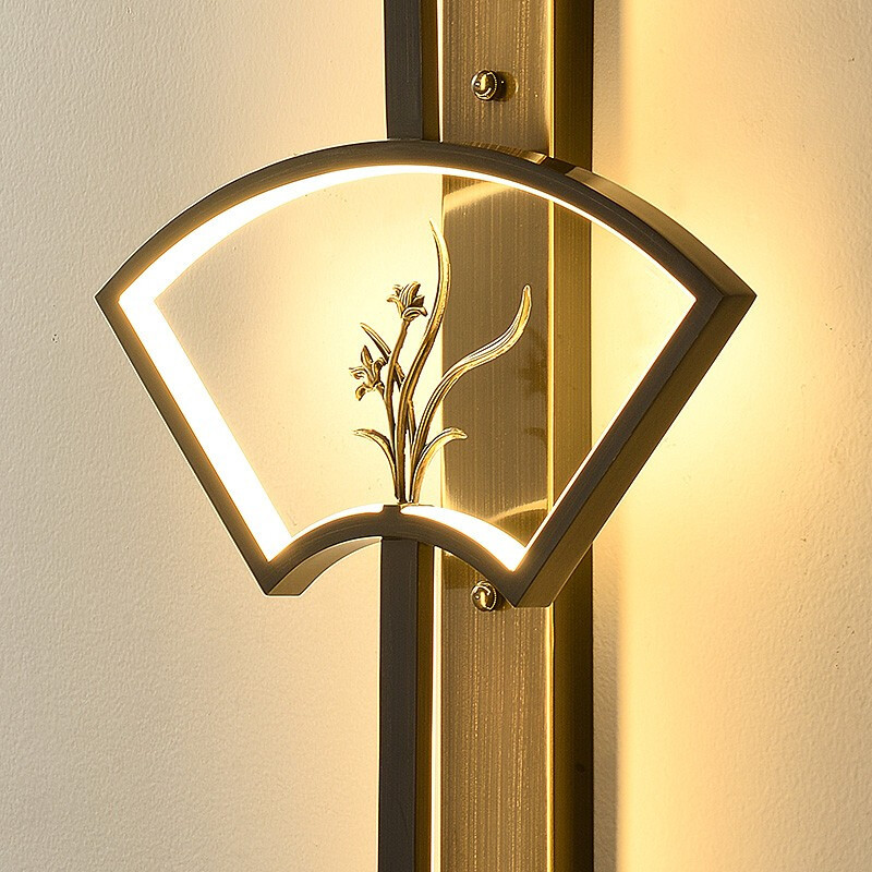 澳松 新中式全铜壁灯时尚轻奢客厅灯个性创意背景墙走廊灯中国风禅意