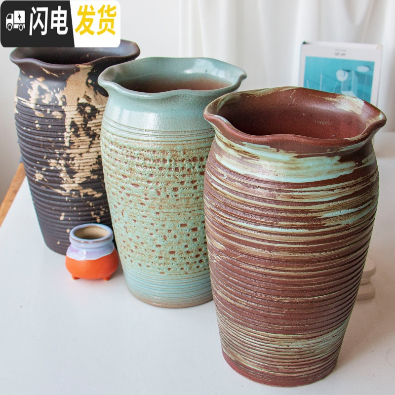 三维工匠多肉花盆透气多肉植物紫砂兰花庭院月季陶瓷特大陶罐法师花盆 ZSHP1670 特大花盆容器高清大图