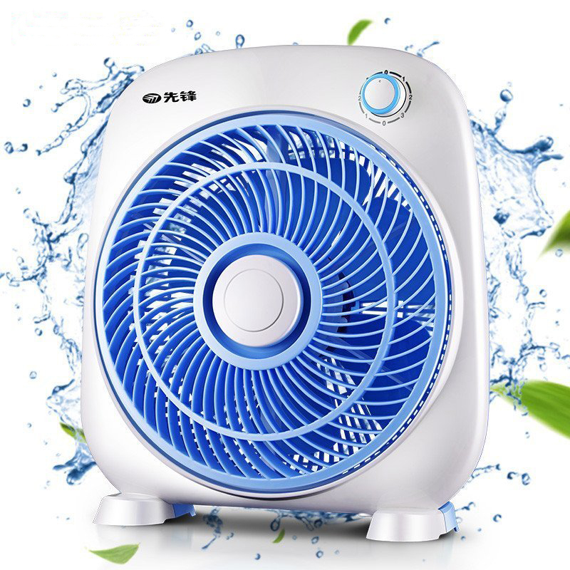 先锋机械台式转页扇KYT25-14AEC/DK3302 电风扇40W-米白配蓝色