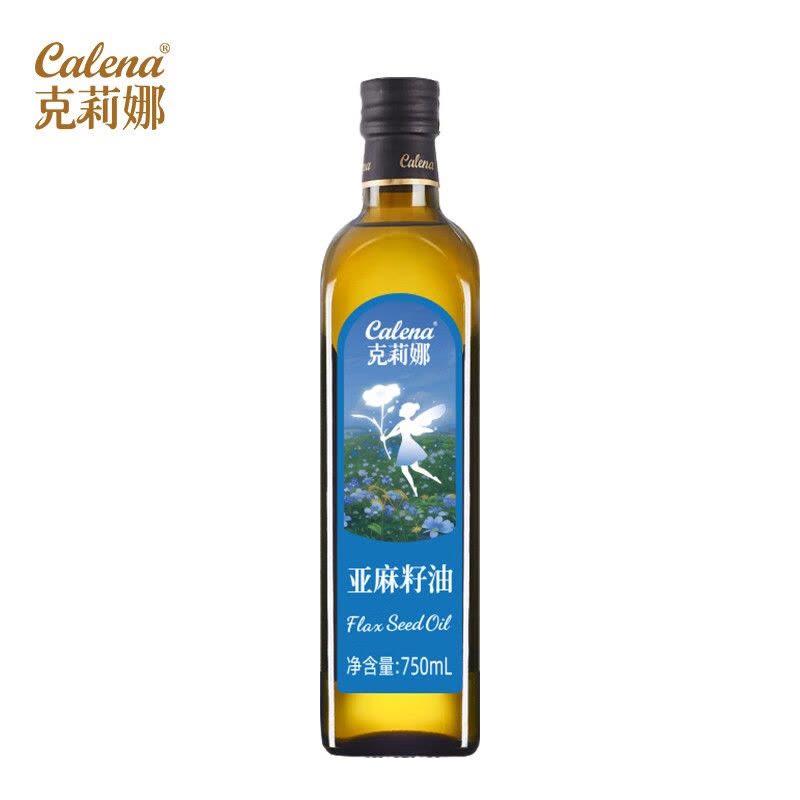 克莉娜 物理冷榨食用油热炒油亚麻籽油 750ml*1瓶图片