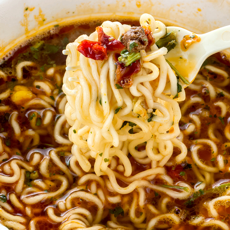 康师傅劲爽拉面混合多口味24袋方便面宵夜速食泡面食品批发