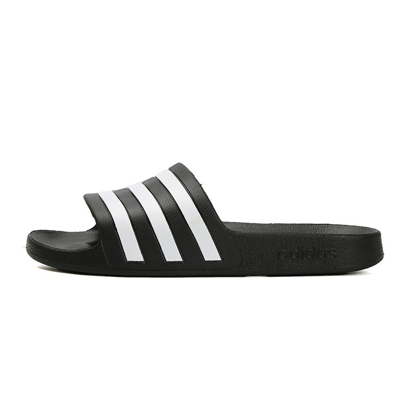 阿迪达斯Adidas男鞋女鞋中性2018新款NEO运动游泳拖鞋休闲舒适轻便一字拖户外耐磨凉鞋AQ1702 C F35543 40.5码