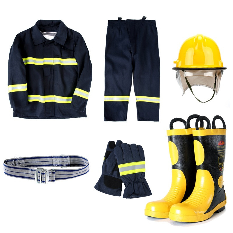 鸣固 02款单式消防战斗服配件 阻燃消防员消防战斗服 头盔高清大图