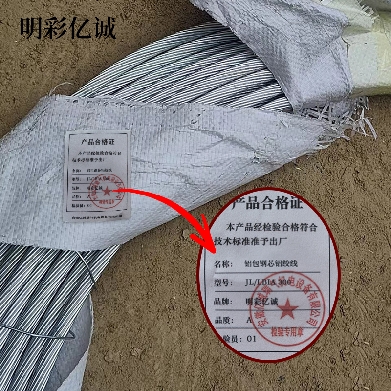 明彩亿诚 铝包钢芯铝绞线 JL/LBIA 300 千克高清大图