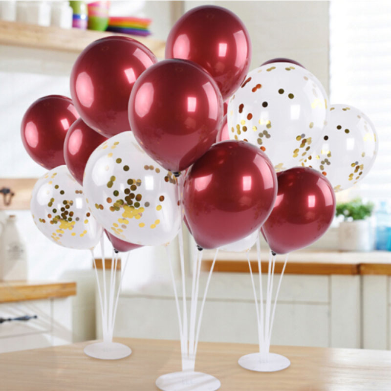 红色桌飘气球2套装 HQ-11321（30件起订）高清大图