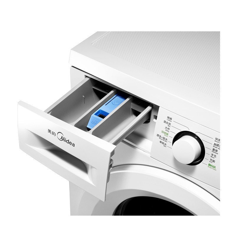 美的(Midea)MG90-eco31WDX 9公斤全自动滚筒洗脱一体洗衣机 变频节能 家用白色 智能WiFi