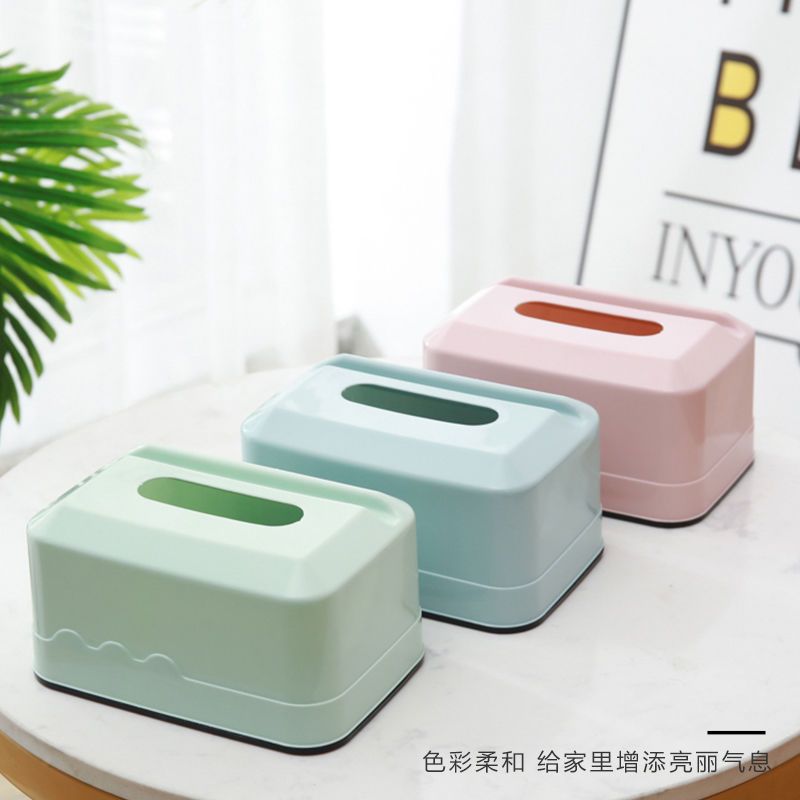 纸巾盒家用抽纸盒卧室卫生纸盒客厅茶几塑料多功能收纳盒手机支架