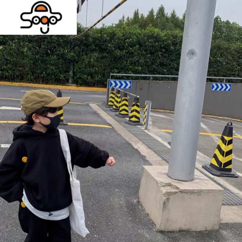 男童卫衣套装2022春秋新款中小儿童运动连帽上衣长裤子炸街两件套 七色王国