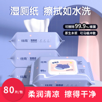 5包装湿厕纸可直接冲马桶降解独立大包装擦屁股湿纸巾C1918苏宁极物