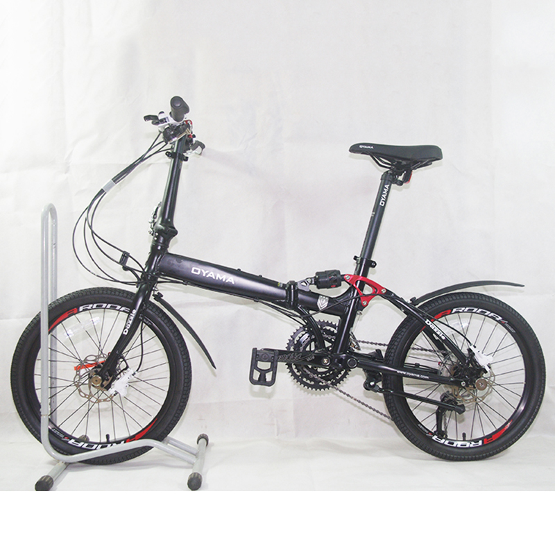 oyama欧亚马酷炫m990hd四连杆避震20寸油压碟刹27变速折叠自行车视频