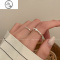 JiMi轻奢小众设计感不规则碎银子珍珠戒指女时尚个性食指戒高级感2023