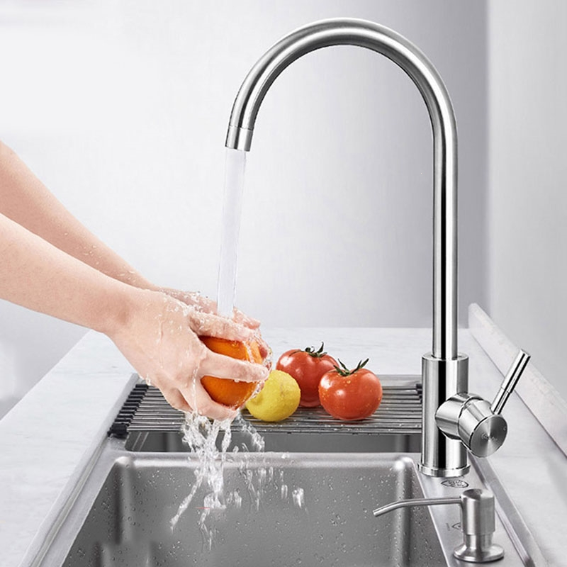 卡贝cobbe304不锈钢厨房水龙头家用洗菜盆龙头冷热水槽洗手池单冷水阀
