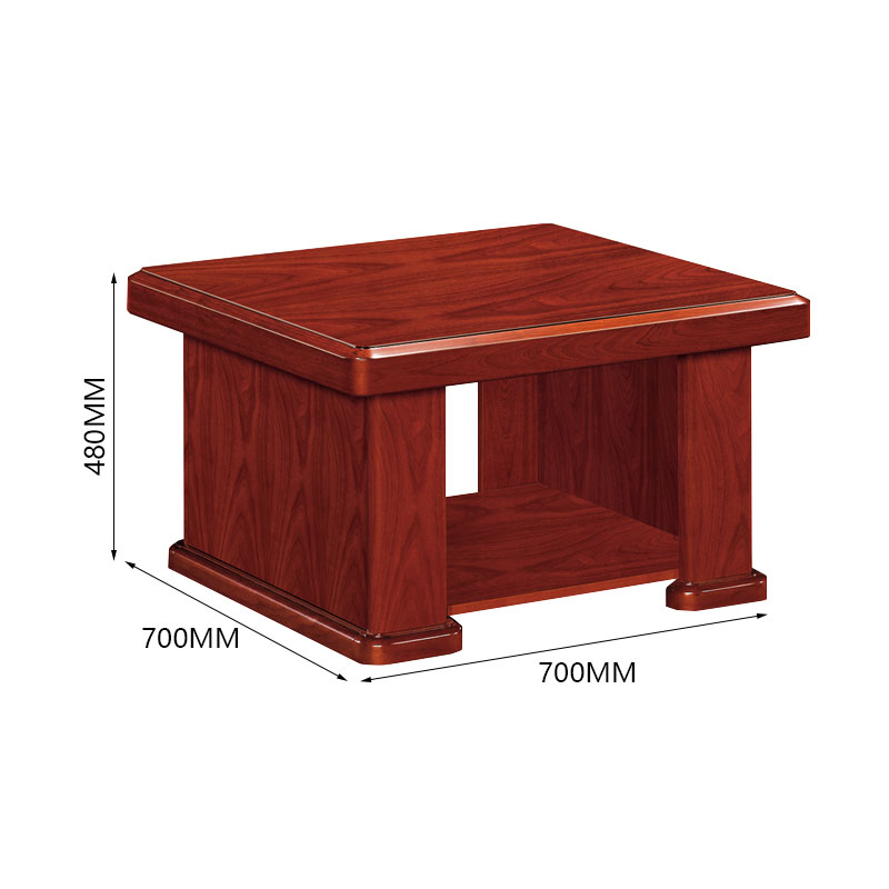 中豫鑫泽 ZYXZ4052344方茶几实木贴皮茶几沙发配套茶几 0.7米高清大图