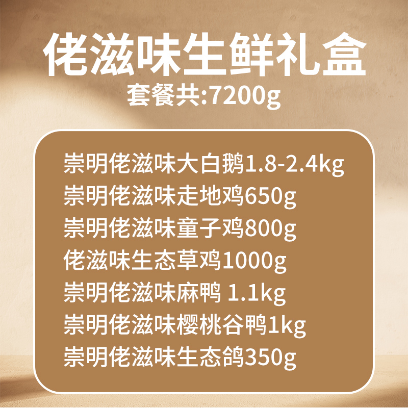 [佬滋味]崇明家禽礼包7200g高清大图