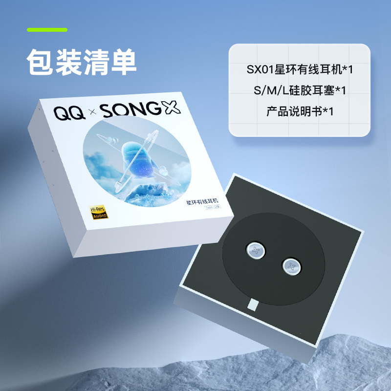 SONGX 有线耳机type-c入耳式耳机Hi-Res金标认证K歌游戏华为小米vivo苹果15手机ipad通用扁头