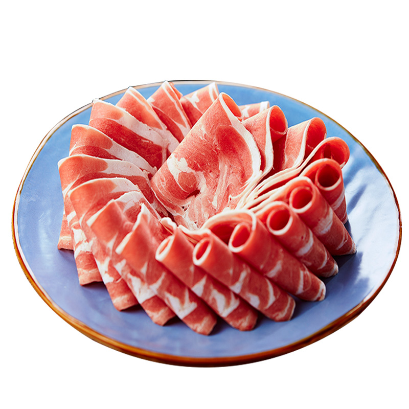 阿勒穆斯 羊肉片300g*3 生鲜羔羊肉片 锡林郭勒羊肉 羊肉卷 切片羊肉