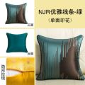 南极人抱枕现代简约客厅靠垫沙发抱枕靠枕欧式抱枕套含芯 FA45厘米枕套不含内芯 NJRFA绿色-优雅线条