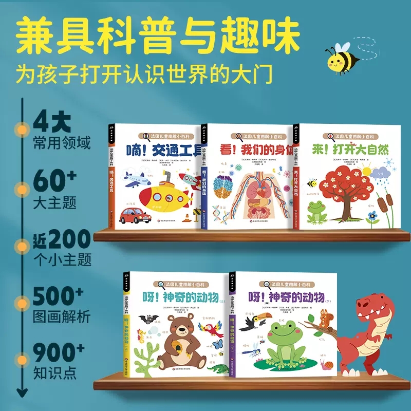 [单本]来!打开大自然 [正版]3-6岁法国儿童图解小百科 全套5册 幼儿认知小百科儿童绘本 幼儿园我们的身体交通工具打高清大图