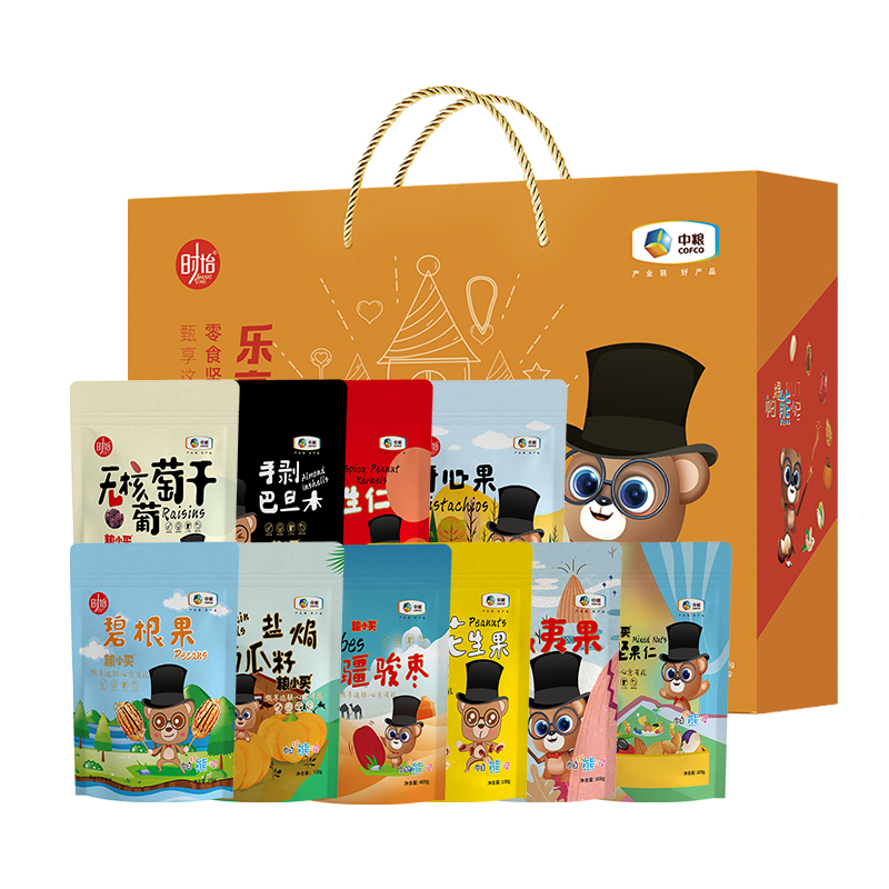 中粮粮小买唯粹零食大礼包五彩缤纷干果乐享团圆干果坚果礼盒高清大图