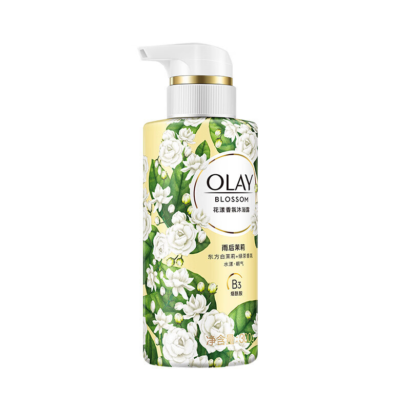 玉兰油(OLAY)沐浴露沐浴乳 雨后茉莉花漾香氛沐浴露 300g高清大图