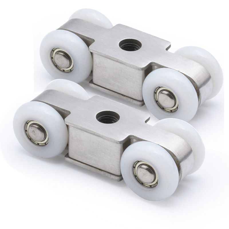 不锈钢木门吊轮滑轮推拉门吊滑轮移门吊门轮吊轨道滑轮小4轮