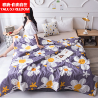 雅鹿·自由自在(Yalu&Freedom)被子家纺 简约小清新风格夏被单双人夏凉被空调被夏季薄被子 绽放 70x100cm花色随机
