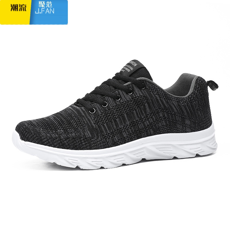 聚范新款老北京布鞋男士休闲运动男鞋透气软底防滑中老年人爸爸鞋