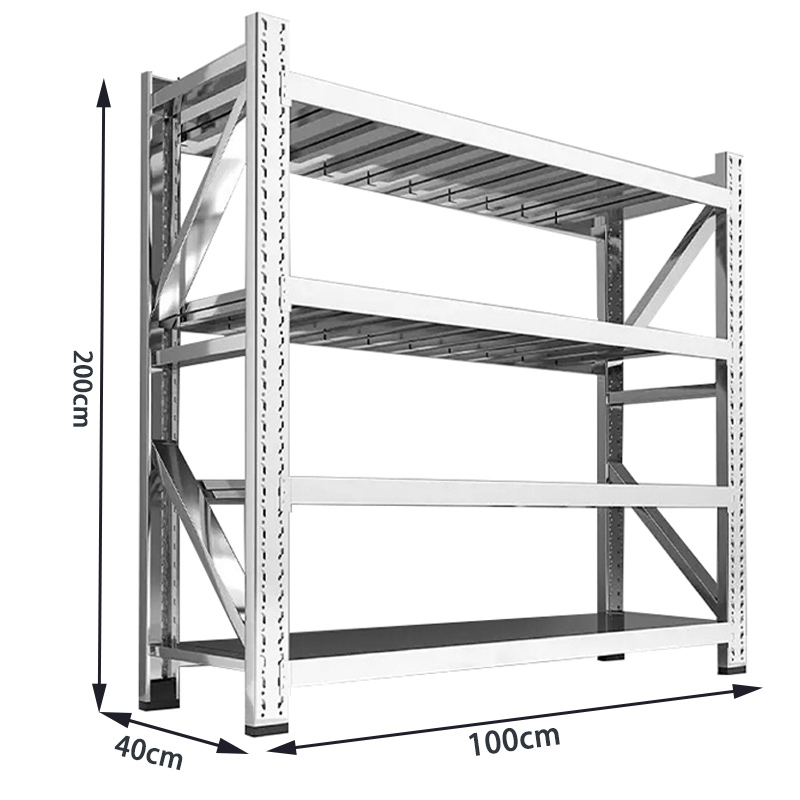 景福达不锈钢货架100*40*200cm组高清大图