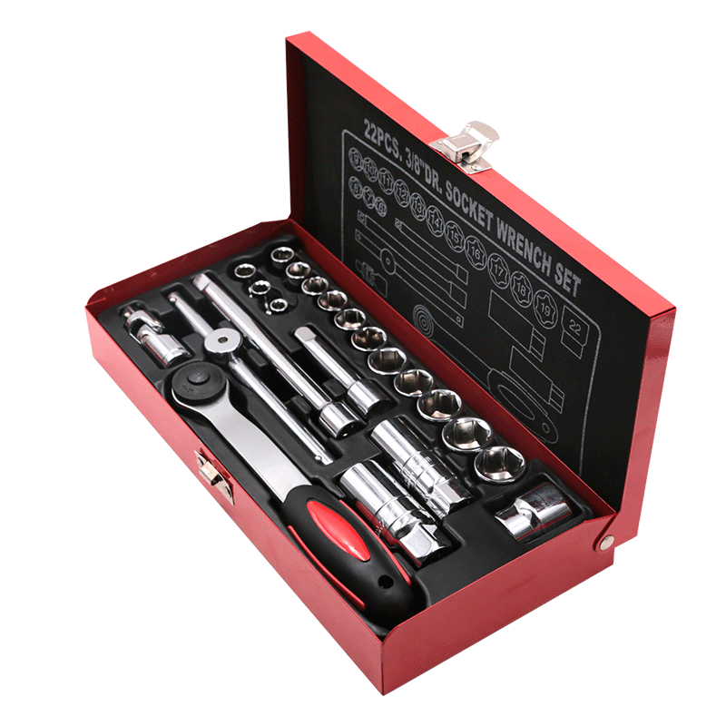 WEDO维度 WD157B-22 22件3/8”系列公制套筒组套 22pcs 单位:套高清大图
