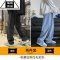 希杰狮王黑色牛仔裤男2023新款夏季薄款潮牌宽松直筒美式vibe高街休闲裤子