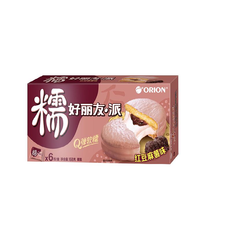 糯好丽友派红豆麻薯味6p168g