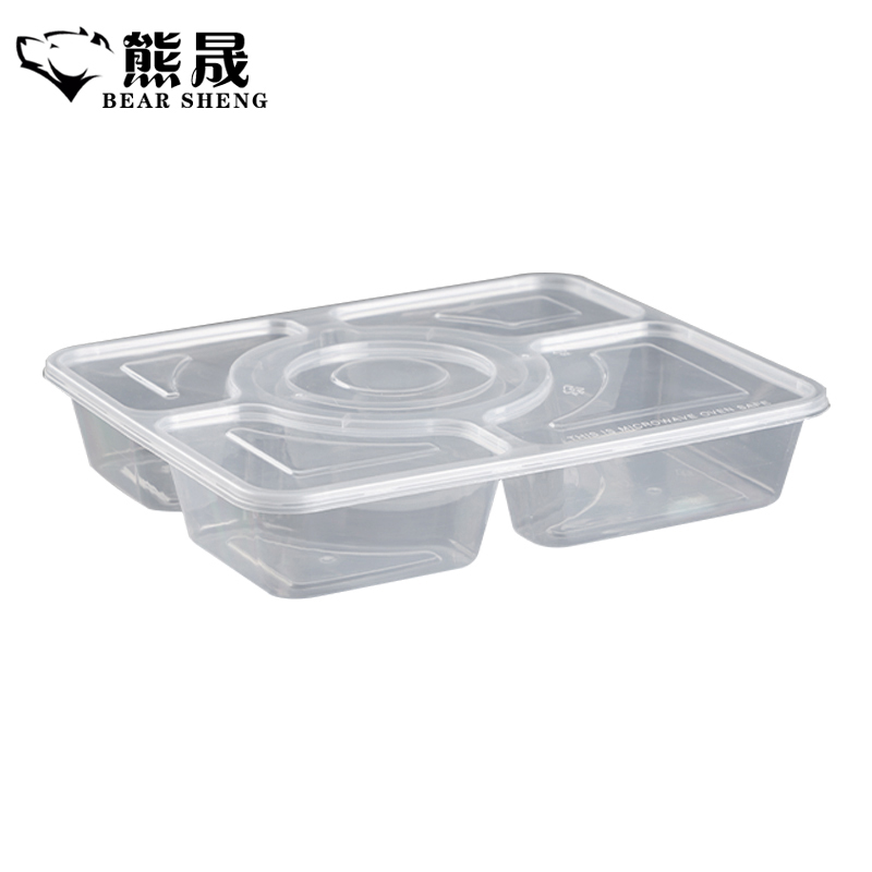 熊晟 饭盒 五格1250ml 150个/箱高清大图