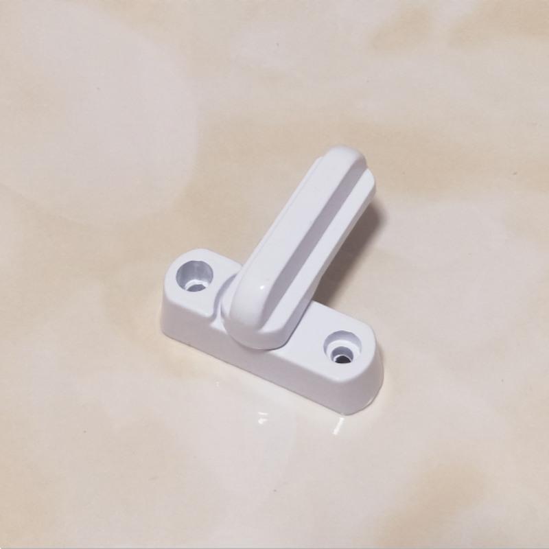 2个装塑钢平开门窗t型锁窗户锁扣搭扣防盗锁塑钢门窗配件平开窗锁 2个