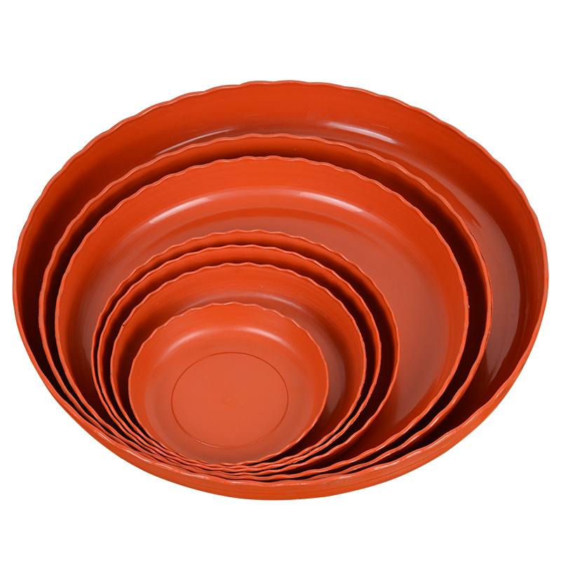 加厚花盆托盘花盆底座盆托闪电客圆形接水盘盆垫大号托盘托盘ht白色