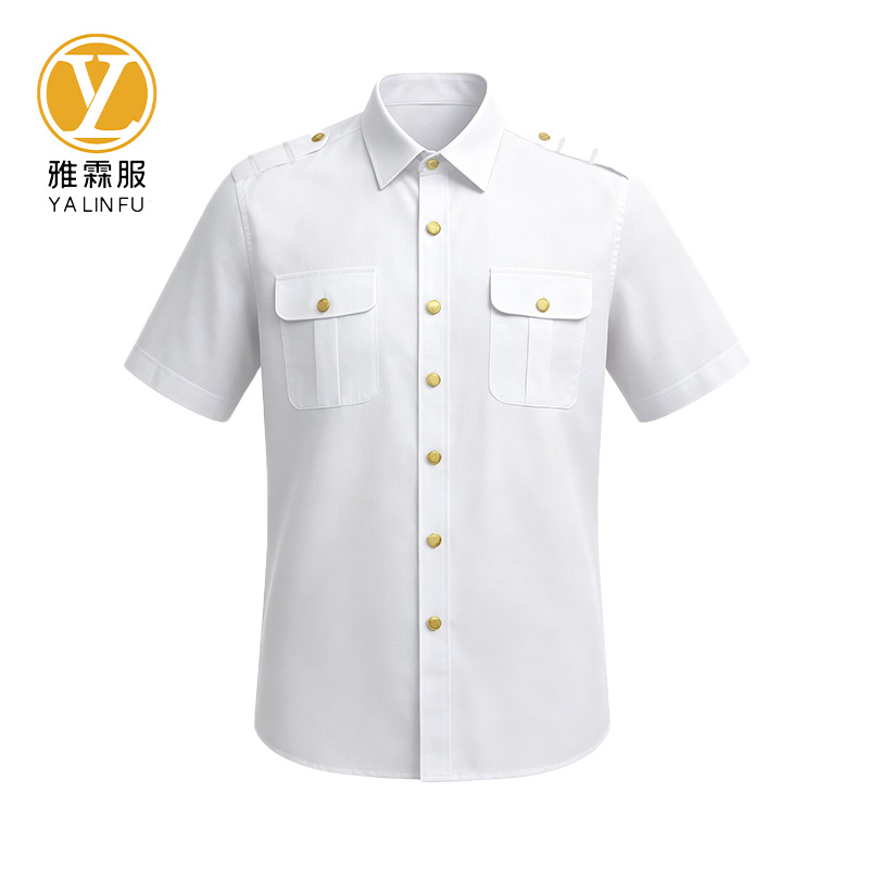 雅霖服 夏季制服短袖衬衫 YLF-CS2736 件高清大图